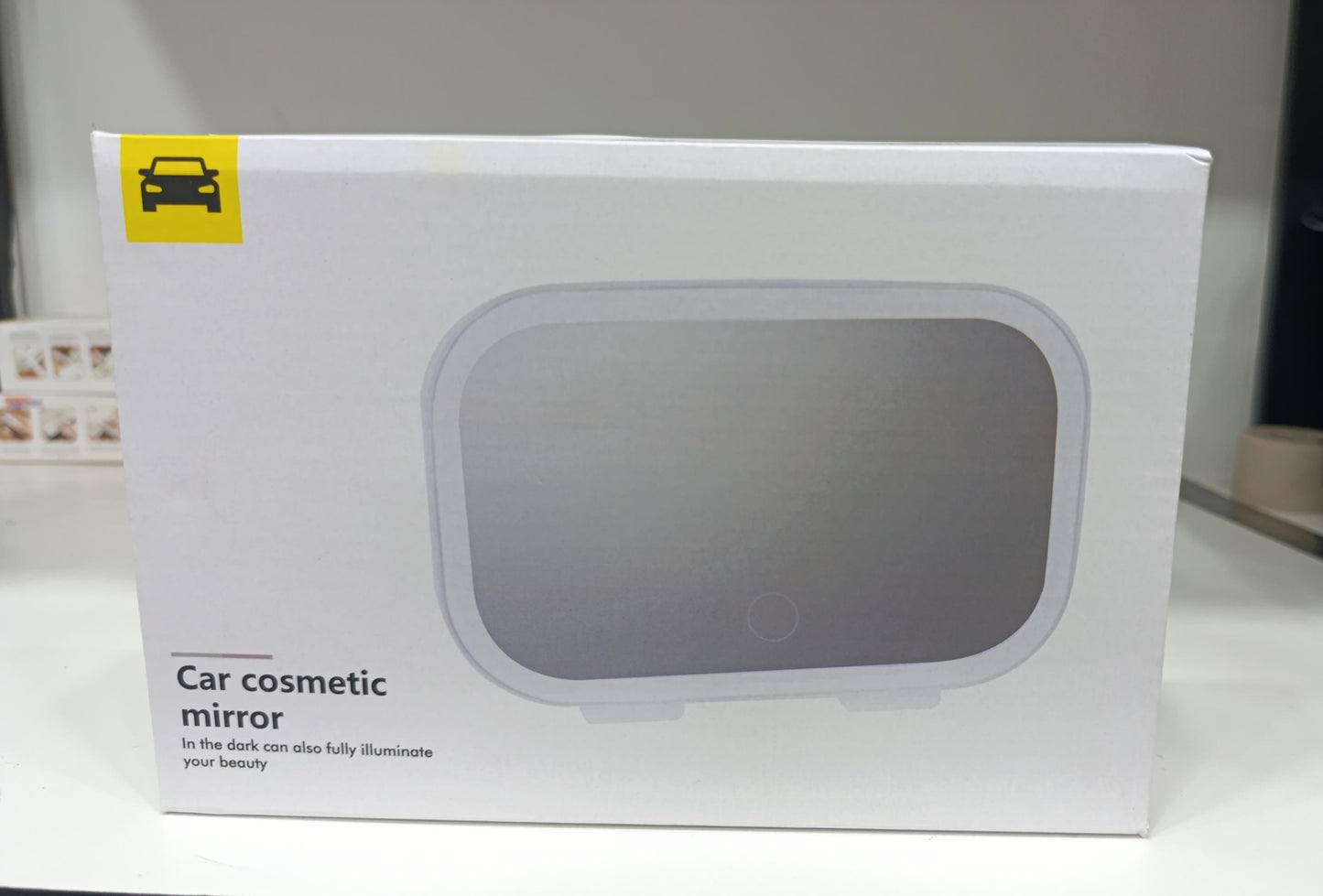Car Sun Visor Vanity Makeup Mirror With LED Lighting Touch Control