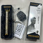 Vintage T9 Metal Body Hair Trimmer for Men – USB Rechargeable Professional Hair Clipper