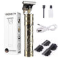 Vintage T9 Metal Body Hair Trimmer for Men – USB Rechargeable Professional Hair Clipper