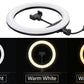Portable Clip-On Selfie Ring Light with 36 LED Bulbs | 3 Brightness Levels | Rechargeable Fill Light for Phones | Without Stand
