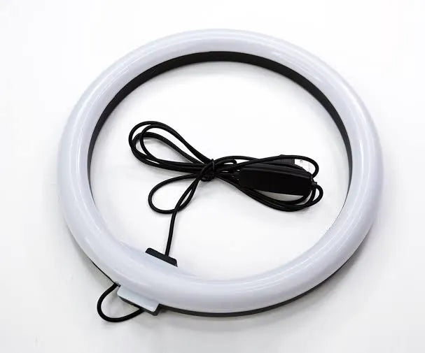Portable Clip-On Selfie Ring Light with 36 LED Bulbs | 3 Brightness Levels | Rechargeable Fill Light for Phones | Without Stand