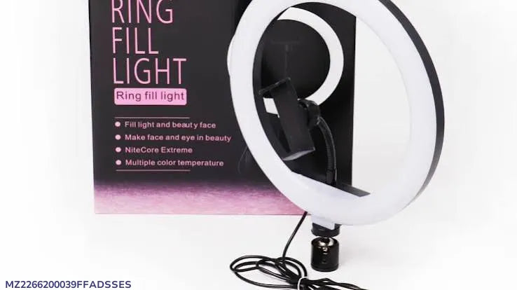 Portable Clip-On Selfie Ring Light with 36 LED Bulbs | 3 Brightness Levels | Rechargeable Fill Light for Phones | Without Stand